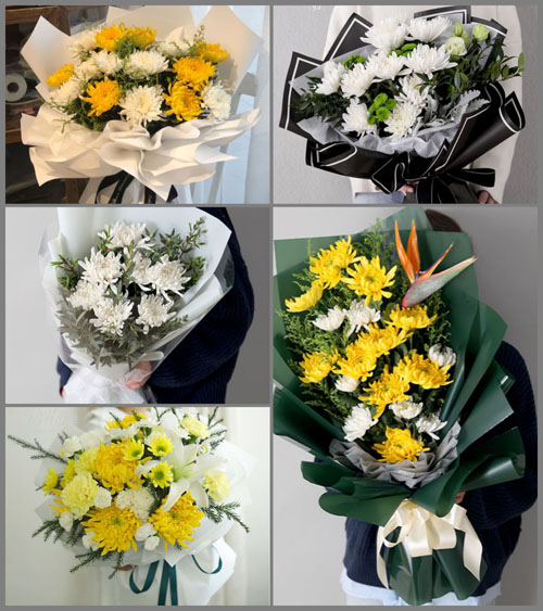 河南信阳新县八里畈镇白事花束代送